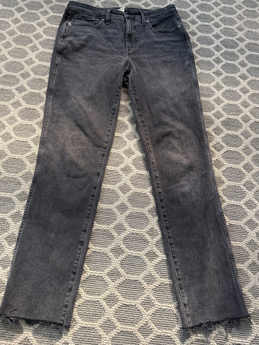 Madewell Curvy Mid-Rise Stovepipe Jeans Black 29T Tall